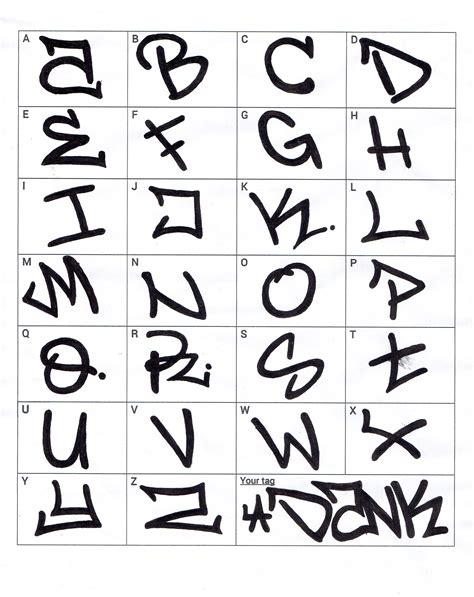 How to Draw Alphabet Letters in Graffiti .